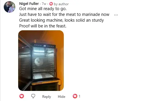 Facebook comment from Nigel Fuller with a photo of his new cabinet: Got mine all ready to go. Great looking machine, looks solid and sturdy.