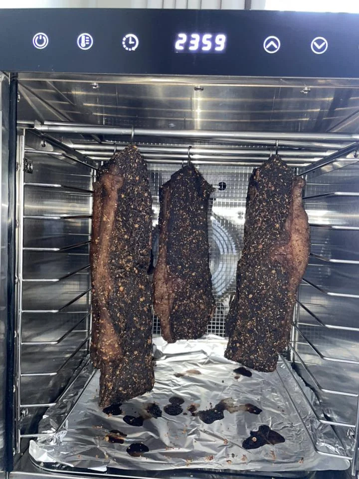 Homemade beef biltong made in the Kalahari Khabu Biltong Boss KK11